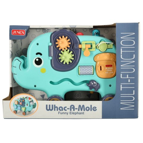 Słonik tablica manipulacyjna montessori wbijak sorter klocki młotek 26cm Kik Sp. z o. o. Sp. k. Słonik tablica manipulacyjna montessori wbijak sorter klocki młotek 26cm Kik Sp. z o. o. Sp. k.