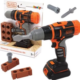 Smoby SMOBY Black&Decker Elektroniczna Wiertarko-wkrętarka z Cegiełką