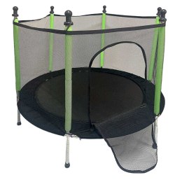 Trampolina ogrodowa dla dzieci siatka 140 cm zielona Kik Sp. z o. o. Sp. k.