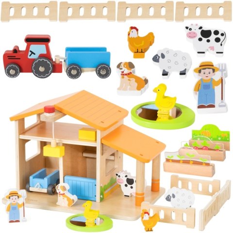 Viga Toys VIGA Drewniana Farma Dom Farmera Z Ogródkiem I Traktorem 21 el Viga Toys VIGA Drewniana Farma Dom Farmera Z Ogródkiem I Traktorem 21 el