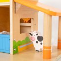 Viga Toys VIGA Drewniana Farma Dom Farmera Z Ogródkiem I Traktorem 21 el
