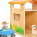 Viga Toys VIGA Drewniana Farma Dom Farmera Z Ogródkiem I Traktorem 21 el