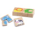 Viga Toys VIGA Drewniane Puzzle Magnetyczne Zwierzęta Układanka Certyfikat FSC