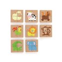 Viga Toys VIGA Drewniane Puzzle Magnetyczne Zwierzęta Układanka Certyfikat FSC