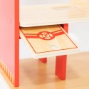 Viga Toys VIGA Drewniany Garaż Remiza Straży Pożarnej Zestaw 14 el