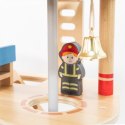Viga Toys VIGA Drewniany Garaż Remiza Straży Pożarnej Zestaw 14 el