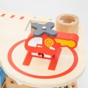 Viga Toys VIGA Drewniany Garaż Remiza Straży Pożarnej Zestaw 14 el