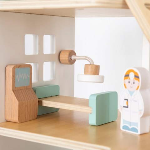 Viga Toys VIGA Drewniany Szpital Z Karetką Winda Zestaw 15 el Viga Toys VIGA Drewniany Szpital Z Karetką Winda Zestaw 15 el