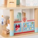 Viga Toys VIGA Drewniany Szpital Z Karetką Winda Zestaw 15 el