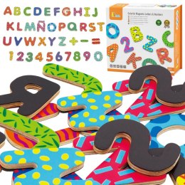 Viga Toys VIGA Drewniany Zestaw Magnetyczny Literki i cyferki