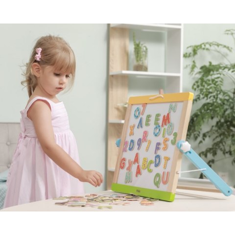 Viga Toys VIGA Drewniany Zestaw Magnetyczny Literki i cyferki Viga Toys VIGA Drewniany Zestaw Magnetyczny Literki i cyferki