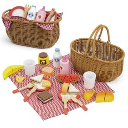 Viga Toys VIGA Drewniany Zestaw Piknikowy 30 el.