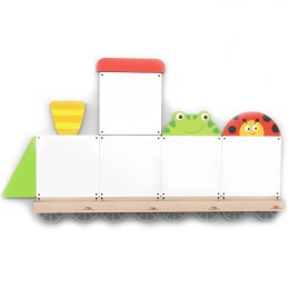 Viga Toys VIGA System Tablic Edukacyjnych Pociąg Zwierzątka Certyfikat FSC