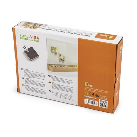 Viga Toys Viga Układanka drewniana puzzle magnetyczne - pojazdy Certyfikat FSC Viga Toys Viga Układanka drewniana puzzle magnetyczne - pojazdy Certyfikat FSC