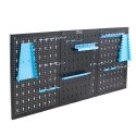 Bituxx Metalowa tablica narzędziowa warsztatowa 120x60 cm z 25 uchwytami do Garażu