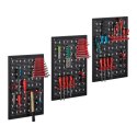 Bituxx Metalowa tablica narzędziowa warsztatowa 120x60 cm z 25 uchwytami do Garażu