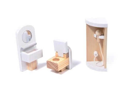 Domek dla lalek drewniany MDF mebelki 78cm czarny LED Kik Sp. z o. o. Sp. k.