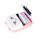 Drukotek drukarka mini termiczna do zdjęć notatek etykiet + kabel USB kotek kot różowy Kik Sp. z o. o. Sp. k.