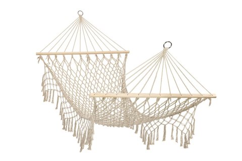 Hamak ogrodowy brazylijski boho siatka frędzle 200cm ecru 250kg Kik Sp. z o. o. Sp. k. Hamak ogrodowy brazylijski boho siatka frędzle 200cm ecru 250kg Kik Sp. z o. o. Sp. k.