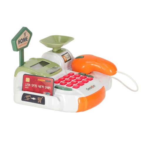 Kasa fiskalna dla dzieci supermarket sklep skaner kalkulator koszyk z akcesoriami 36 el. Kik Sp. z o. o. Sp. k. Kasa fiskalna dla dzieci supermarket sklep skaner kalkulator koszyk z akcesoriami 36 el. Kik Sp. z o. o. Sp. k.