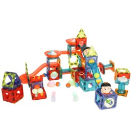 Klocki magnetyczne marble tor kulkowy świecący 202 elementy Kik Sp. z o. o. Sp. k.