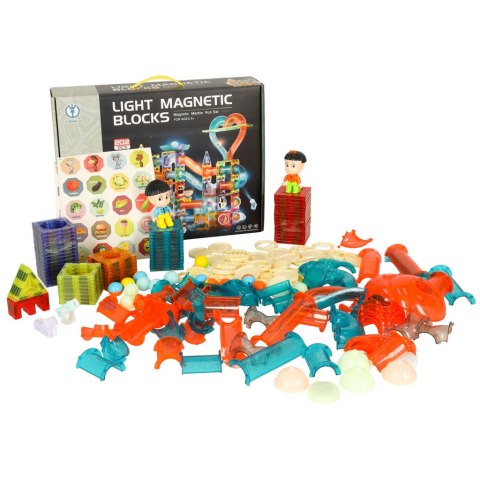 Klocki magnetyczne marble tor kulkowy świecący 202 elementy Kik Sp. z o. o. Sp. k. Klocki magnetyczne marble tor kulkowy świecący 202 elementy Kik Sp. z o. o. Sp. k.