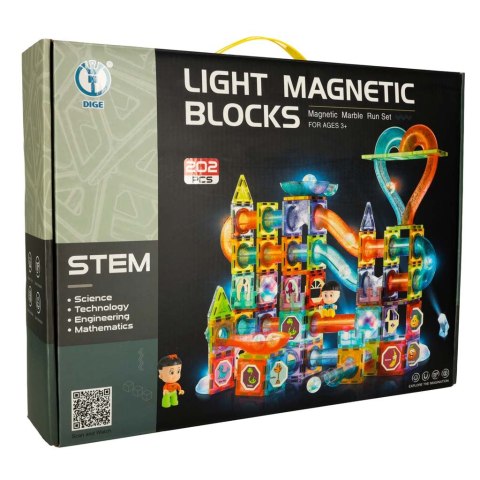 Klocki magnetyczne marble tor kulkowy świecący 202 elementy Kik Sp. z o. o. Sp. k. Klocki magnetyczne marble tor kulkowy świecący 202 elementy Kik Sp. z o. o. Sp. k.