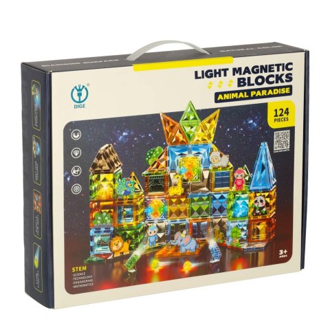 Klocki magnetyczne świecące 124 el. Kik Sp. z o. o. Sp. k. Klocki magnetyczne świecące 124 el. Kik Sp. z o. o. Sp. k.