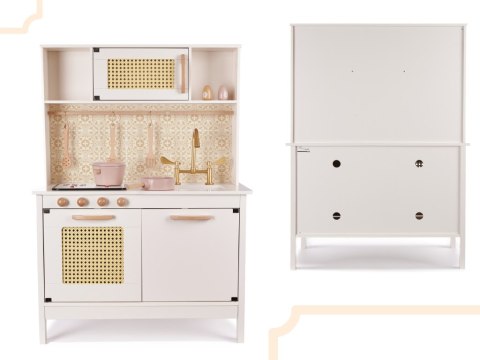 Kuchnia dla dzieci drewniana MDF retro z akcesoriami BOHO 100cm Kik Sp. z o. o. Sp. k. Kuchnia dla dzieci drewniana MDF retro z akcesoriami BOHO 100cm Kik Sp. z o. o. Sp. k.