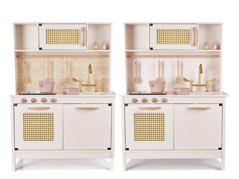 Kuchnia dla dzieci drewniana MDF retro z akcesoriami BOHO 100cm Kik Sp. z o. o. Sp. k. Kuchnia dla dzieci drewniana MDF retro z akcesoriami BOHO 100cm Kik Sp. z o. o. Sp. k.