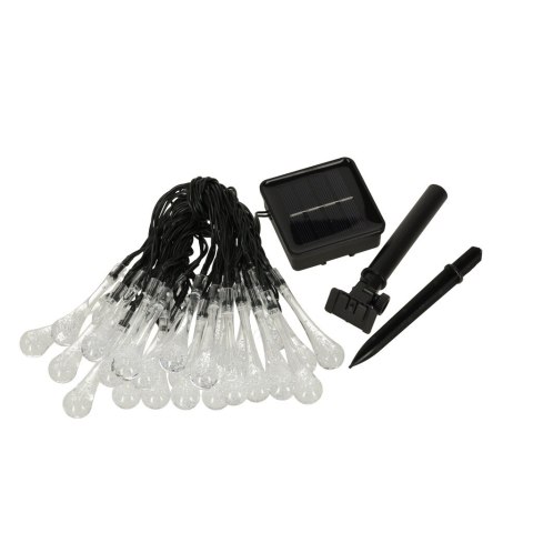Lampki solarne ogrodowe łezki 6,5m 30LED ciepły biały Kik Sp. z o. o. Sp. k. Lampki solarne ogrodowe łezki 6,5m 30LED ciepły biały Kik Sp. z o. o. Sp. k.