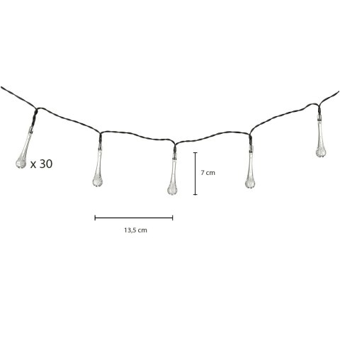 Lampki solarne ogrodowe łezki 6,5m 30LED ciepły biały Kik Sp. z o. o. Sp. k. Lampki solarne ogrodowe łezki 6,5m 30LED ciepły biały Kik Sp. z o. o. Sp. k.
