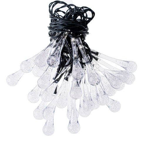Lampki solarne ogrodowe łezki 6,5m 30LED ciepły biały Kik Sp. z o. o. Sp. k. Lampki solarne ogrodowe łezki 6,5m 30LED ciepły biały Kik Sp. z o. o. Sp. k.