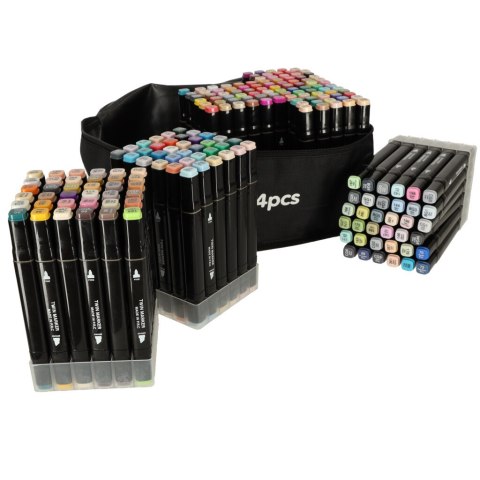 Markery dwustronne mazaki alkoholowe w etui 204 + podstawka Kik Sp. z o. o. Sp. k. Markery dwustronne mazaki alkoholowe w etui 204 + podstawka Kik Sp. z o. o. Sp. k.