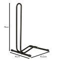 Stojak rowerowy RALLEX na rower pojedynczy metalowy czarny Kik Sp. z o. o. Sp. k.