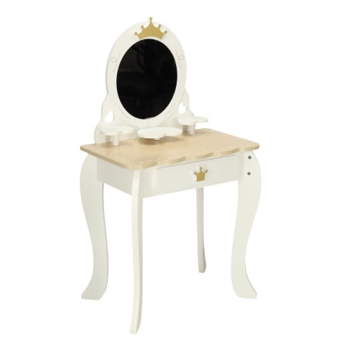 Toaletka drewniana dla dziewczynki LULILO Bella lustro taboret akcesoria Kik Sp. z o. o. Sp. k. Toaletka drewniana dla dziewczynki LULILO Bella lustro taboret akcesoria Kik Sp. z o. o. Sp. k.
