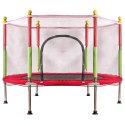 Trampolina do domu ogrodu dla dzieci siatka 140cm 55inch czerwona Kik Sp. z o. o. Sp. k.