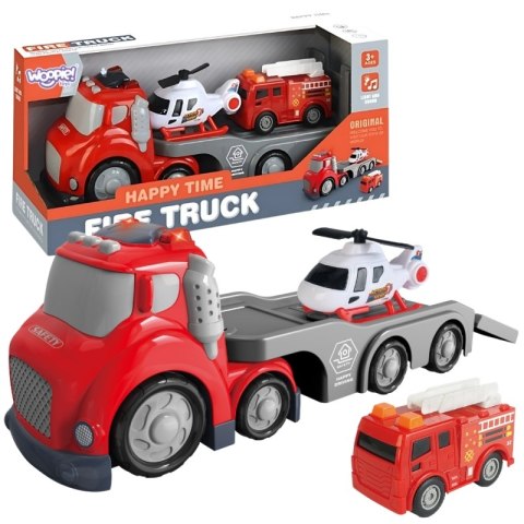 Woopie WOOPIE Czerwona Laweta Straży Pożarnej City Truck Efekty Dźwiękowe i Świetlne Woopie WOOPIE Czerwona Laweta Straży Pożarnej City Truck Efekty Dźwiękowe i Świetlne