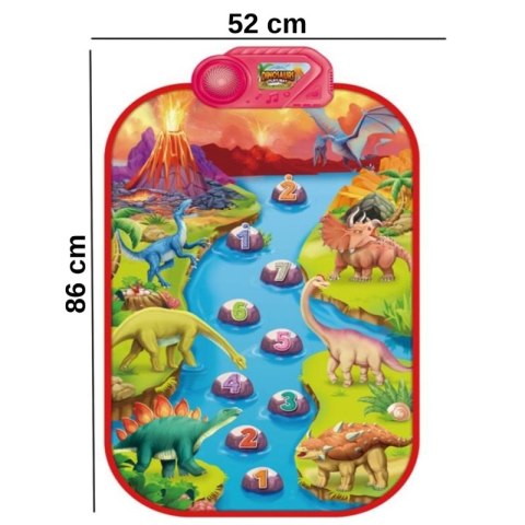 Woopie WOOPIE Duża Mata Muzyczna Pianino XL Dinozaury Interaktywna Woopie WOOPIE Duża Mata Muzyczna Pianino XL Dinozaury Interaktywna