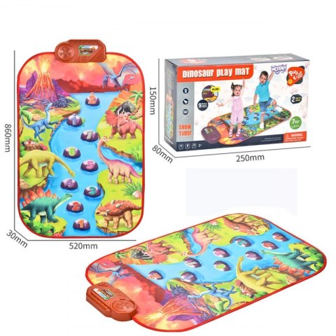 Woopie WOOPIE Duża Mata Muzyczna Pianino XL Dinozaury Interaktywna Woopie WOOPIE Duża Mata Muzyczna Pianino XL Dinozaury Interaktywna