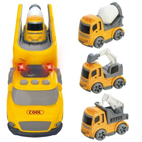 Woopie WOOPIE Duża Żółta Laweta City Truck Efekty Dźwiękowe i Świetlne