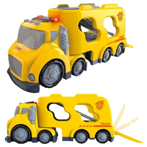 Woopie WOOPIE Duża Żółta Laweta City Truck Efekty Dźwiękowe i Świetlne
