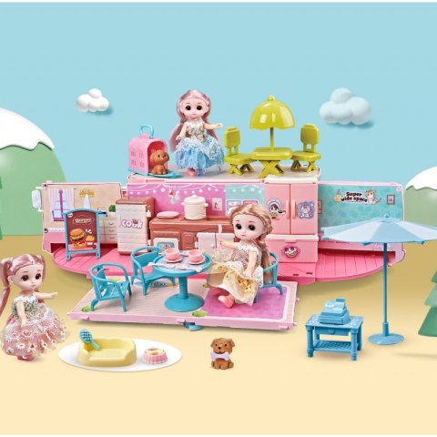 Woopie WOOPIE Kamper 2w1 Domek XXL Zestaw dla Lalek Woopie WOOPIE Kamper 2w1 Domek XXL Zestaw dla Lalek