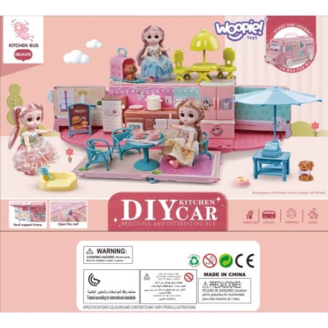 Woopie WOOPIE Kamper 2w1 Domek XXL Zestaw dla Lalek Woopie WOOPIE Kamper 2w1 Domek XXL Zestaw dla Lalek