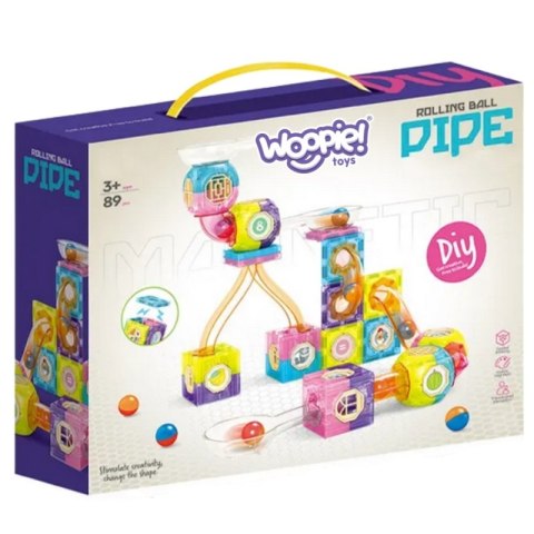 Woopie WOOPIE Klocki Magnetyczne Tor Kulkowy 89 el. Woopie WOOPIE Klocki Magnetyczne Tor Kulkowy 89 el.