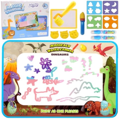 Woopie WOOPIE Magiczna Mata do Malowania Wodą XXL Pieczątki Cyferki 100cm Woopie WOOPIE Magiczna Mata do Malowania Wodą XXL Pieczątki Cyferki 100cm