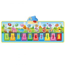 Woopie WOOPIE Mata Muzyczna XXL Dinusie 2w1 Pianinko 8 Melodii 110cm