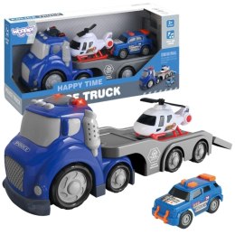 Woopie WOOPIE Niebieska Laweta Policyjna City Truck Efekty Dźwiękowe i Świetlne