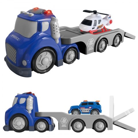 Woopie WOOPIE Niebieska Laweta Policyjna City Truck Efekty Dźwiękowe i Świetlne Woopie WOOPIE Niebieska Laweta Policyjna City Truck Efekty Dźwiękowe i Świetlne