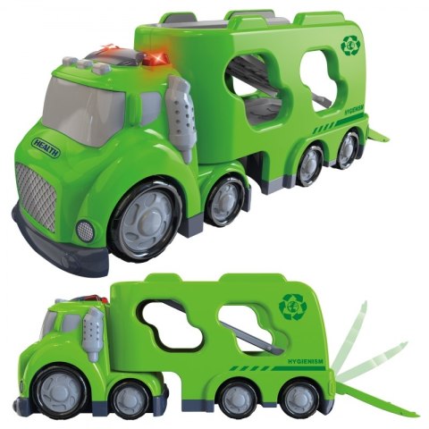 Woopie WOOPIE Zielona Laweta City Truck Efekty Dźwiękowe i Świetlne Woopie WOOPIE Zielona Laweta City Truck Efekty Dźwiękowe i Świetlne